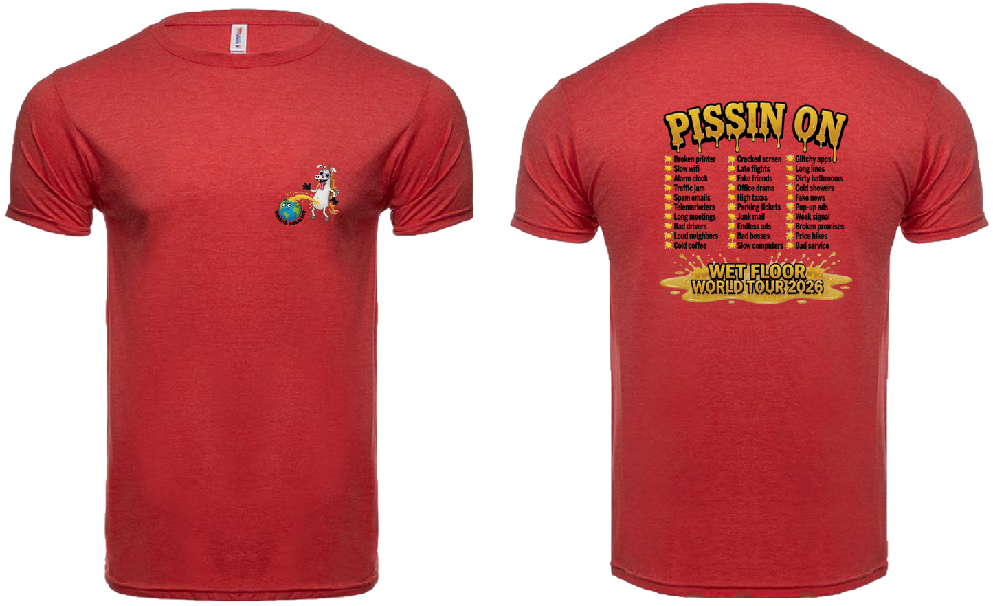 $PISSN World Tour Short Sleeve Tee (Not Eligible for free Promo) (Copy) (Copy)