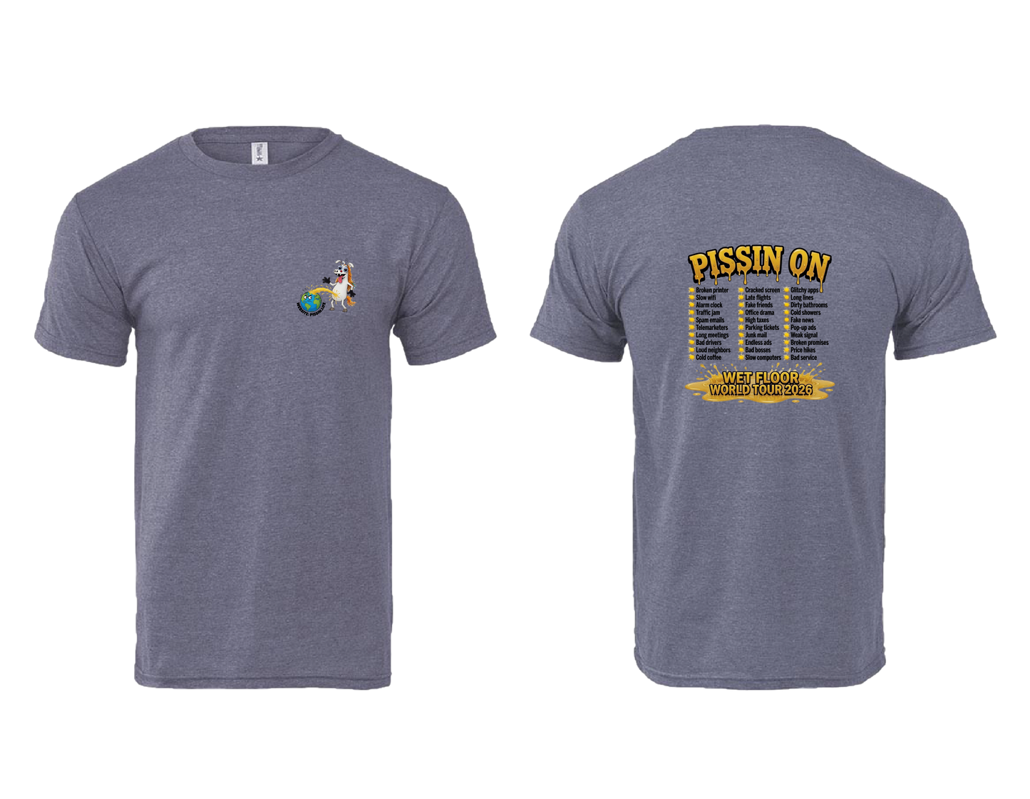 $PISSN World Tour Short Sleeve Tee (Not Eligible for free Promo) (Copy) (Copy)